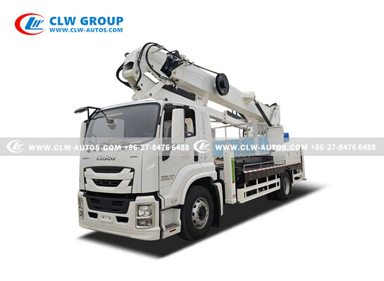 ISUZU GIGA 34-Meter Insulated Aerial Work Truck with Dielectrically Insulated Bucket and Articulated Folding Arm