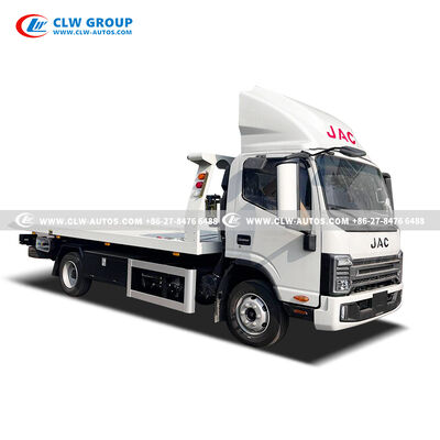 JAC 4-Ton Flatbed Recovery Truck with Efficient Recovery Performance and Corrosion-Resistant Construction
