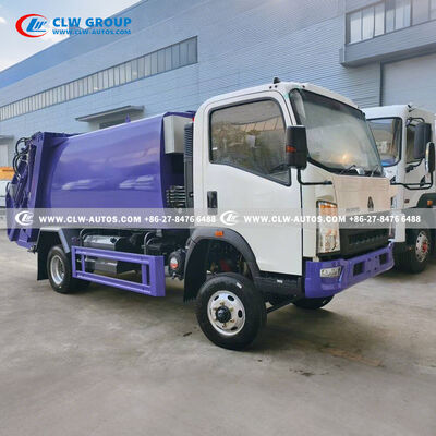 Sinotruk Howo 4x4 8m³ High-Compaction Garbage Compactor Truck with Leak-Proof Sealing and All-Terrain Chassis