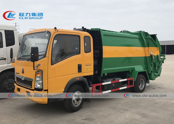 Sinotruk Howo 4x2 RHD 6M3 8M3 Rear Loader Compression Garbage Truck